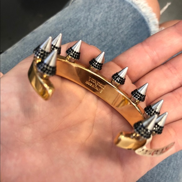 VITA FEDE BABYLON TWO-TONE CRYSTAL SPIKE CUFF - Picture 5 of 5
